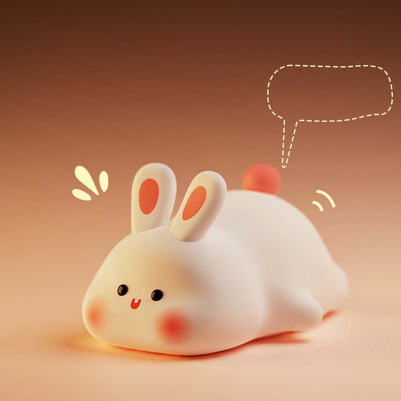 Lampada da Notte Coniglio in Silicone: Dolcezza e Sicurezza Notturna