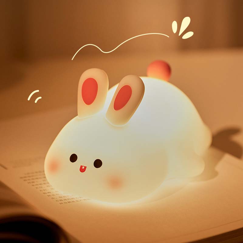 Lampada da Notte Coniglio in Silicone: Dolcezza e Sicurezza Notturna