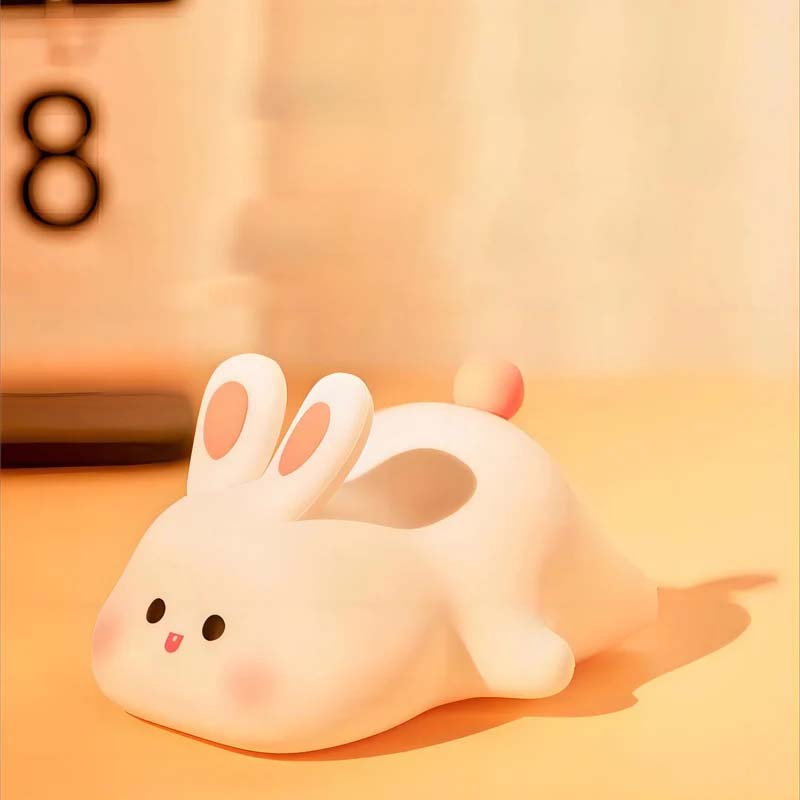Lampada da Notte Coniglio in Silicone: Dolcezza e Sicurezza Notturna