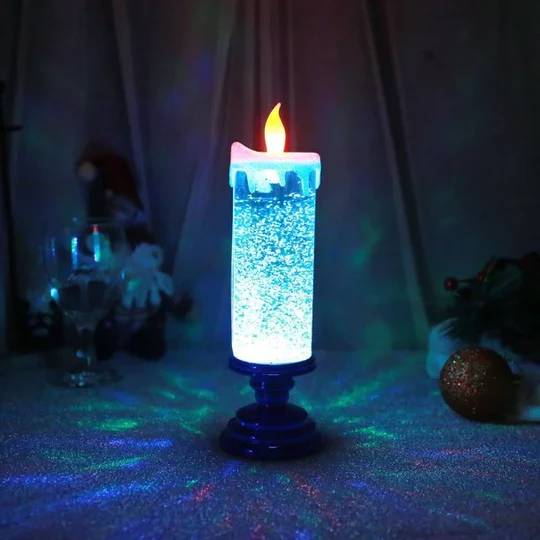 شموع LED لعيد الميلاد - أضواء احتفالية وآمنة