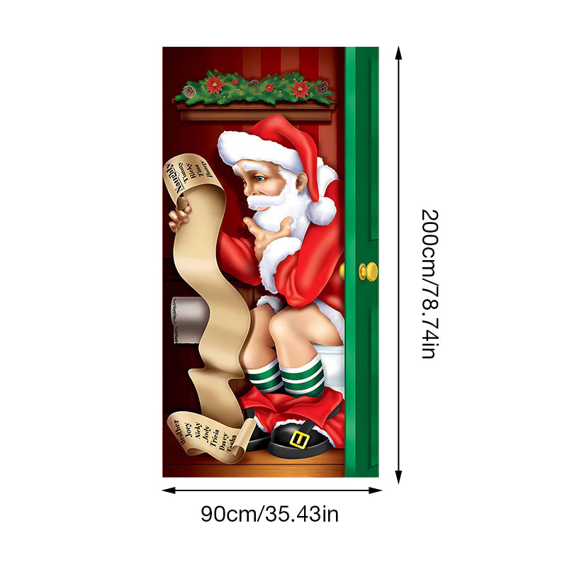 De kerstdeco voor de deur - Wasbare en herbruikbare stof