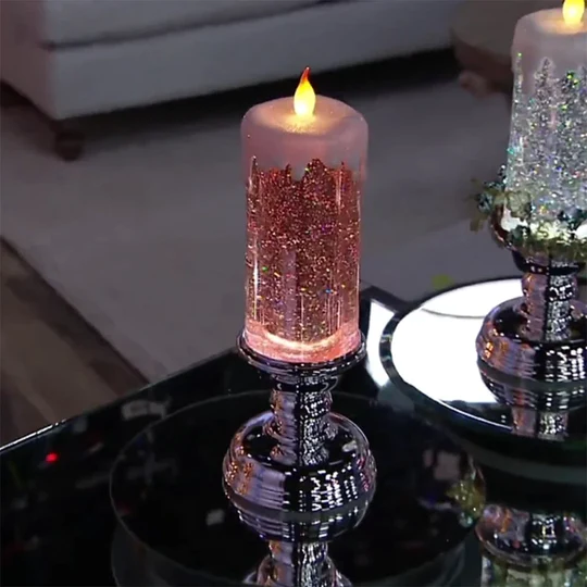 شموع LED لعيد الميلاد - أضواء احتفالية وآمنة
