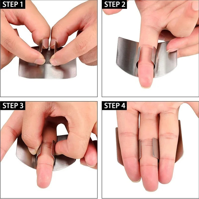 Protección de dedos de acero: ¡cocina con total seguridad!