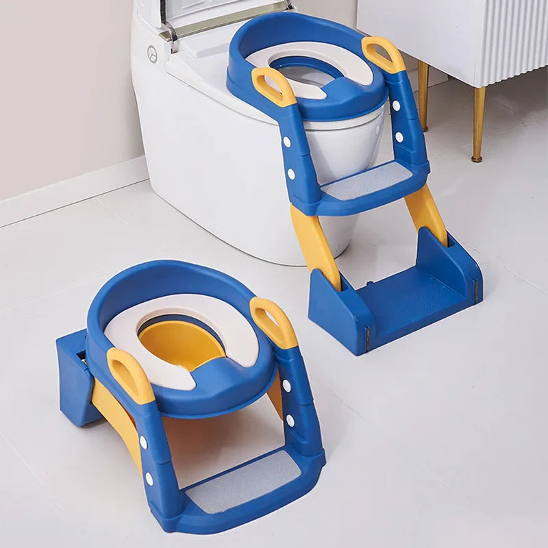 Opvouwbare kinderstoel voor een gemakkelijke toiletbezoek