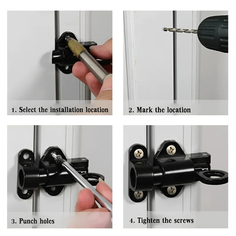 Sicurezza delle tue porte senza sforzo con questo lucchetto automatico