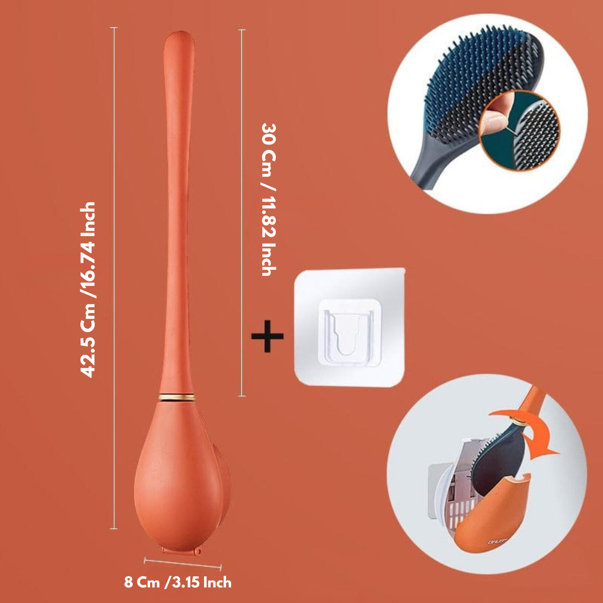 SmartBrush - Elegante en hygiënische siliconen toiletborstel