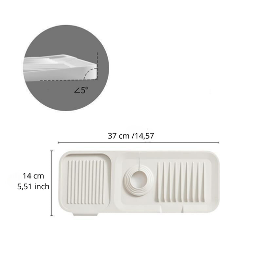 Silicone draining mat: quick and safe drying 