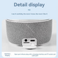 Rotating LED lamp with integrated speaker 